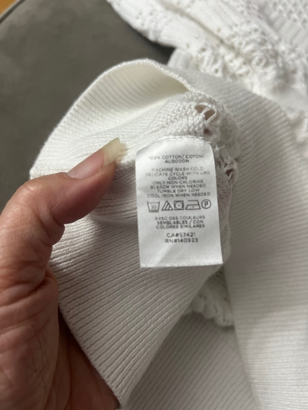 LOFT White Openwork Scoopneck Knit Sweater - Picture 5 of 11